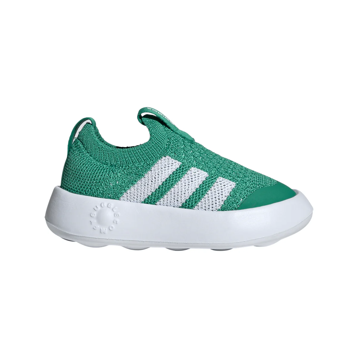 Scarpe slip-on Primi Passi verdi da Bambini adidas Bubblecomfy Infant