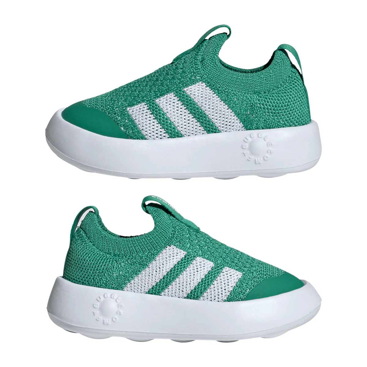 Scarpe slip-on Primi Passi verdi da Bambini adidas Bubblecomfy Infant - Image 3