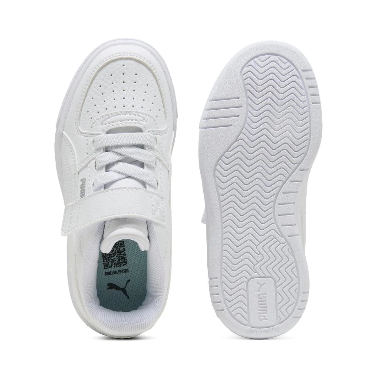 Scarpe sport Bambina Bianche con chiusura strappo Puma Caven III - Image 5