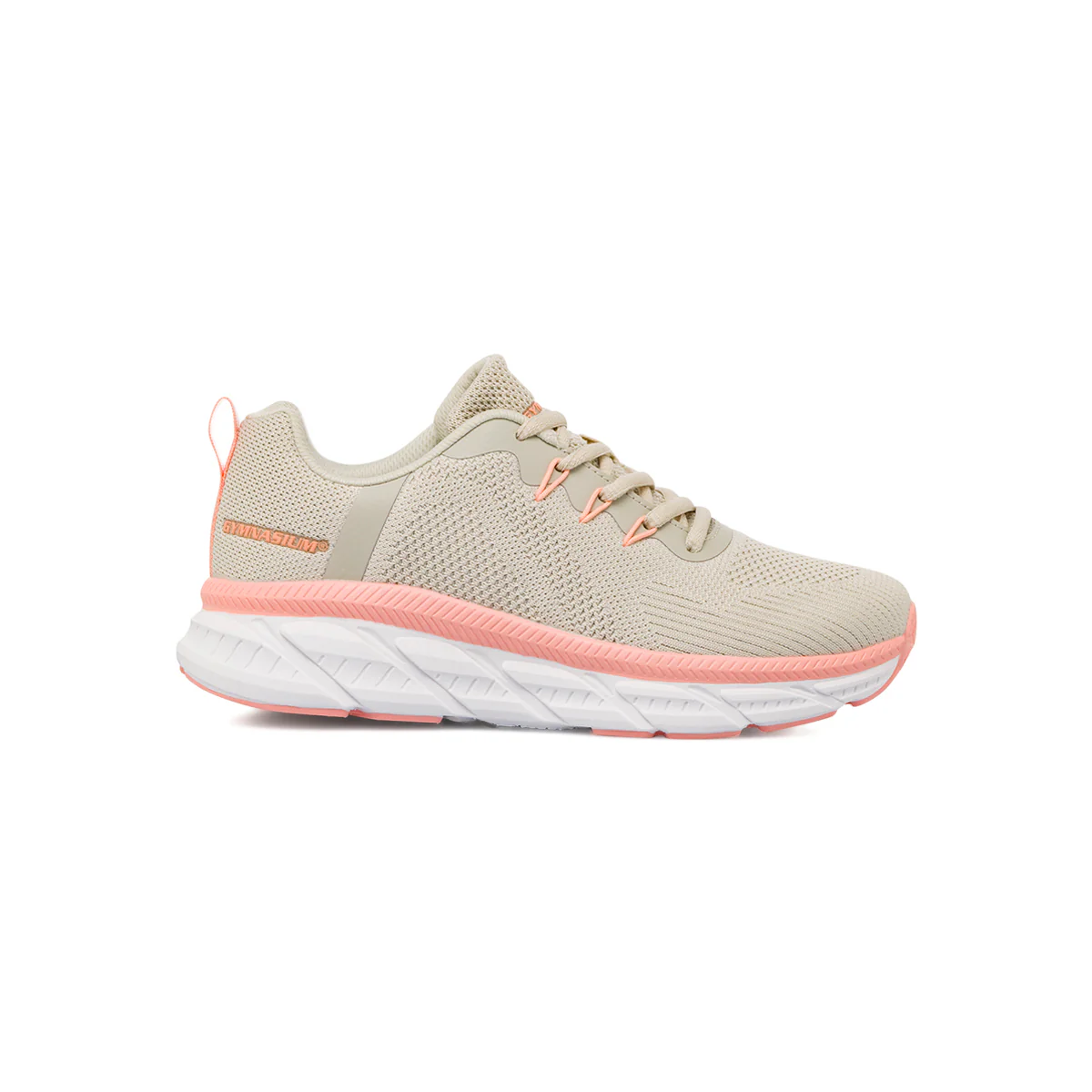 Scarpe sportive Beige da Donna con inserti rosa Gymnasium