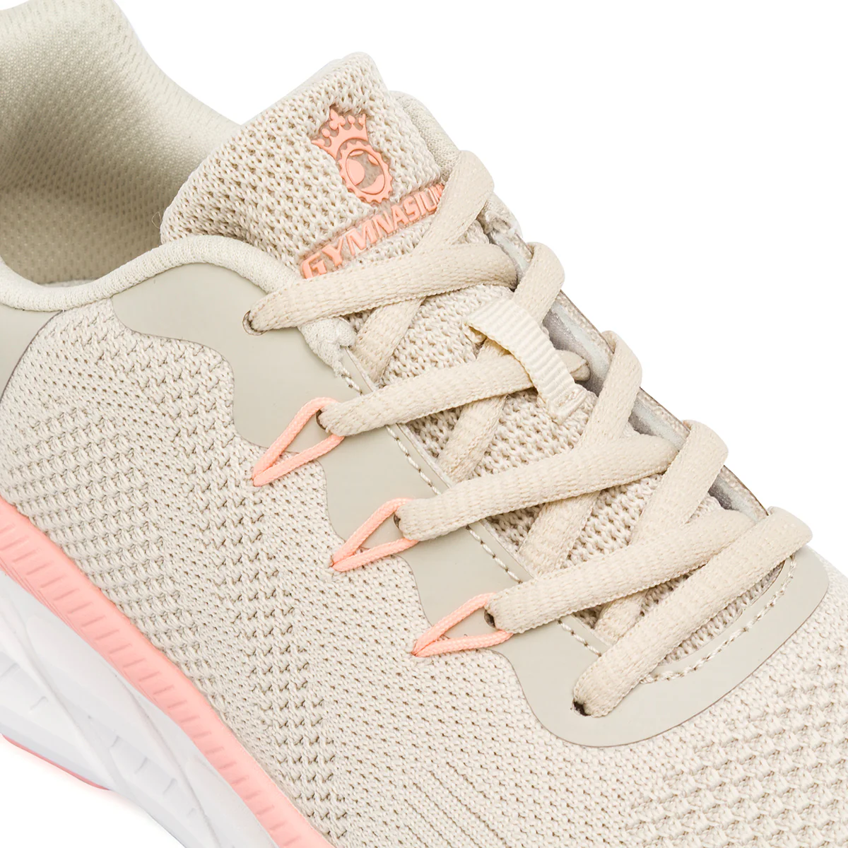 Scarpe sportive Beige da Donna con inserti rosa Gymnasium - Image 5