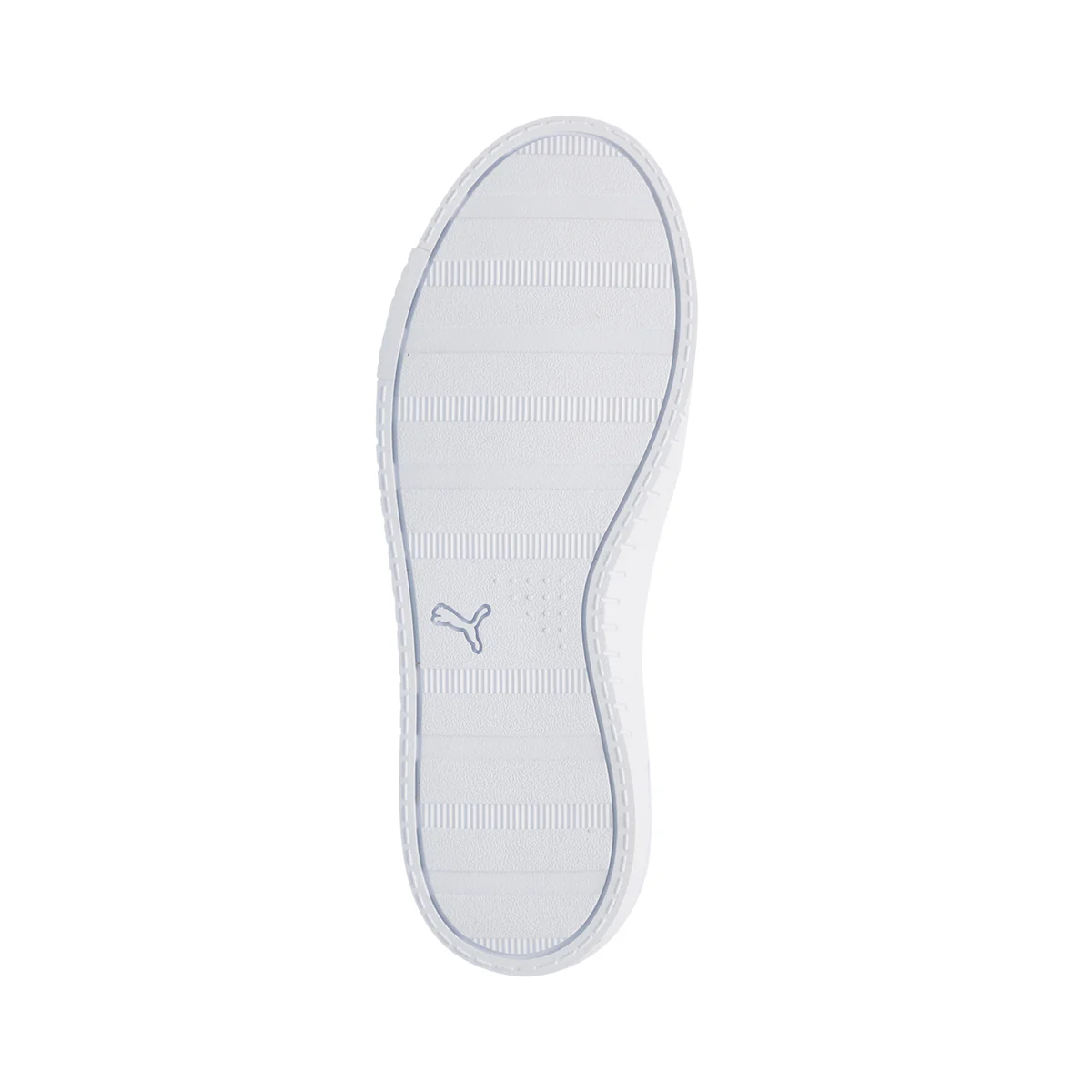 Scarpe sportive bianche da ragazza con striscia effetto laminato Puma Jada Holo Jr - Image 4