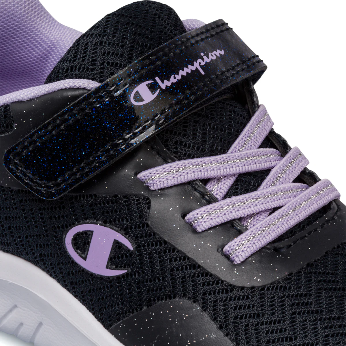 Scarpe sportive blu da bambina con glitter Champion Softy Evolve G Ps - Image 5