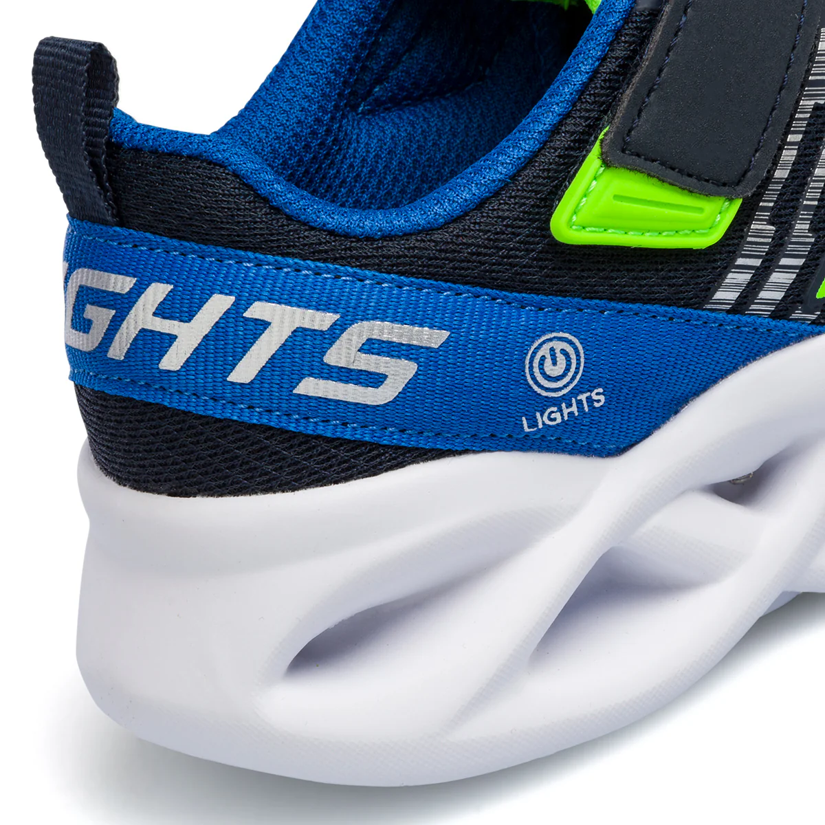 Scarpe sportive blu da bambino con luci nella suola Skechers S-Lights Twisty Brights - Image 7