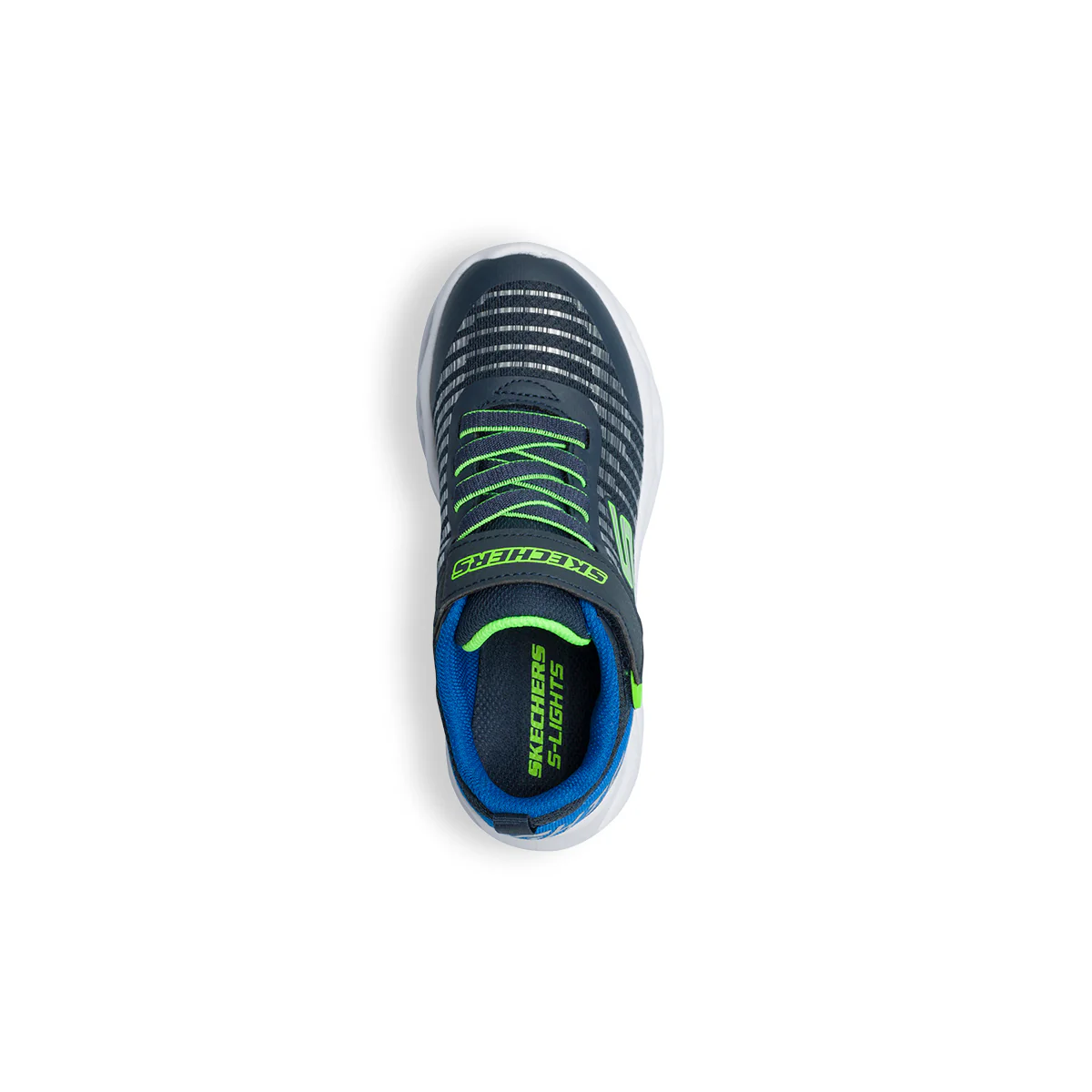 Scarpe sportive blu da bambino con luci nella suola Skechers S-Lights Twisty Brights - Image 8