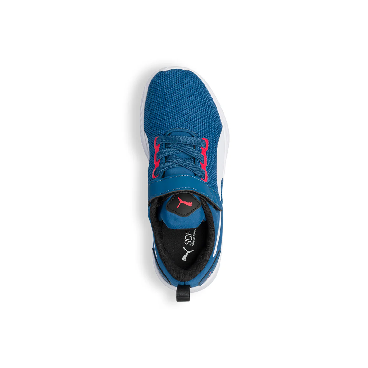 Scarpe sportive blu da bambino con striscia laterale Puma Flyer Runner V PS - Image 8