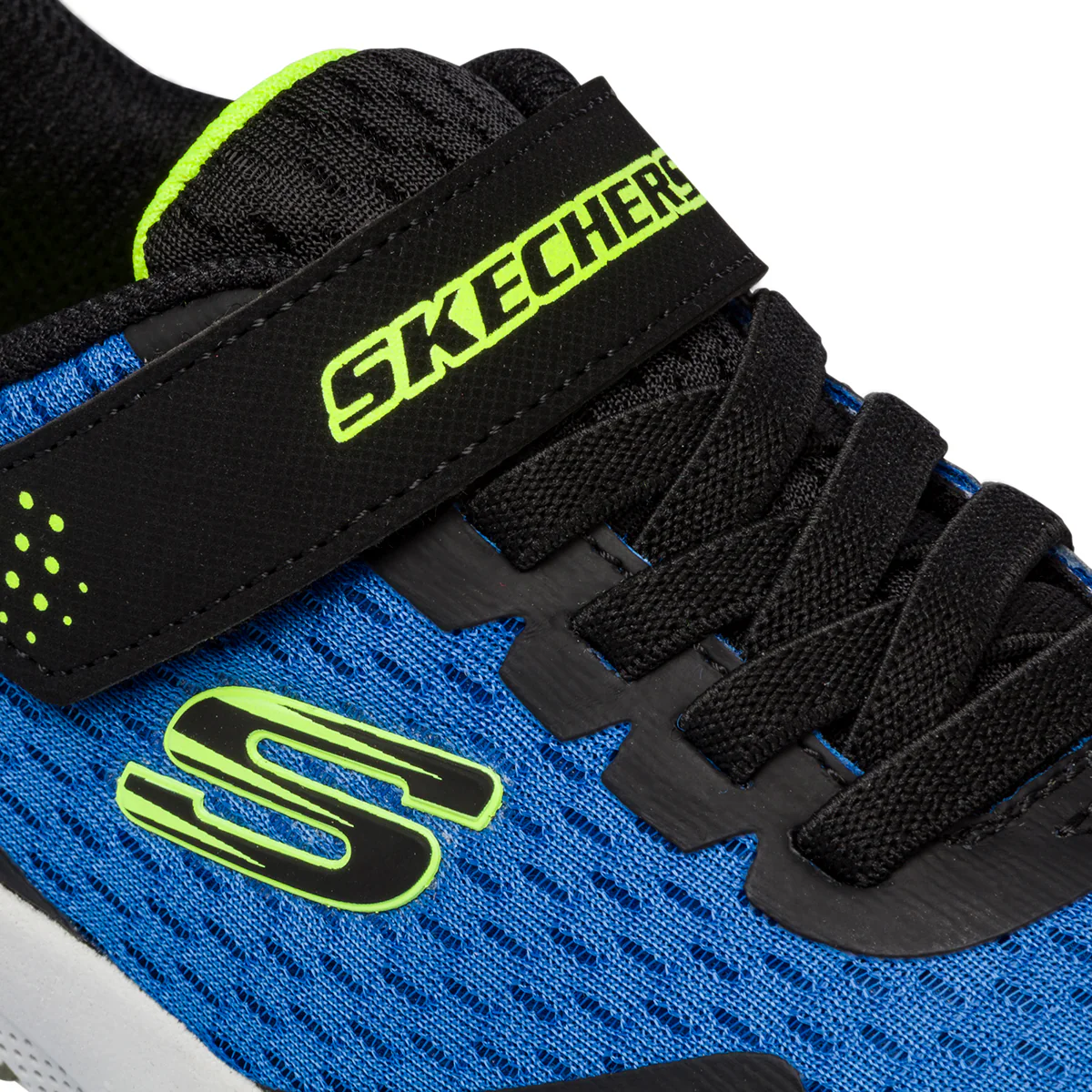 Scarpe sportive blu da bambino con suola ad aria Skechers Microspec Max - Image 13