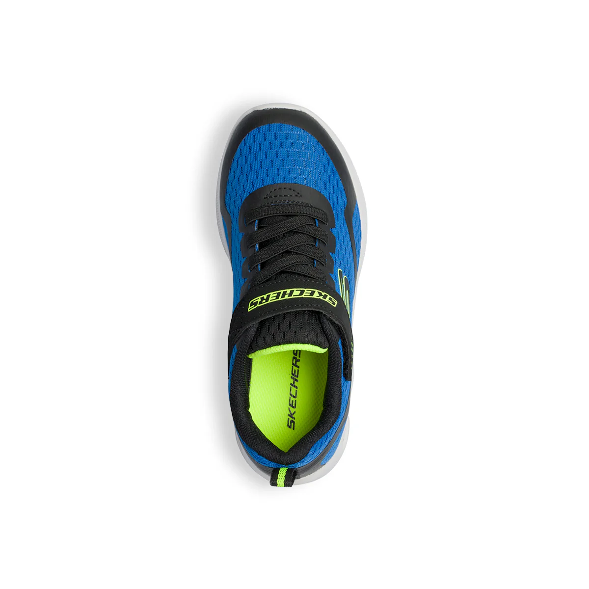 Scarpe sportive blu da bambino con suola ad aria Skechers Microspec Max - Image 15