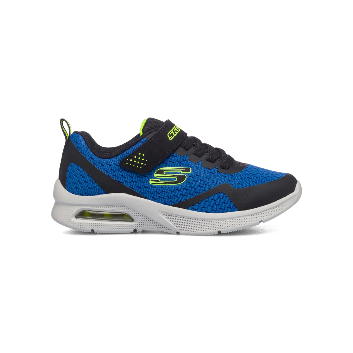 Scarpe sportive blu da bambino con suola ad aria Skechers Microspec Max - Image 8