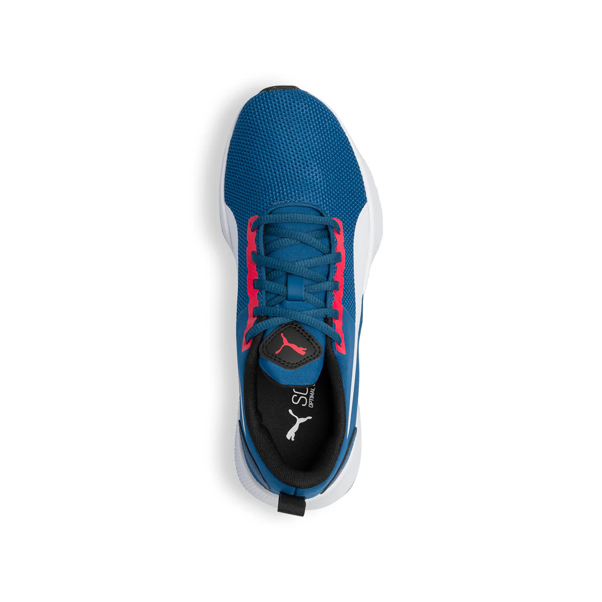 Scarpe sportive blu da ragazzo con striscia laterale Puma Flyer Runner Jr - Image 8