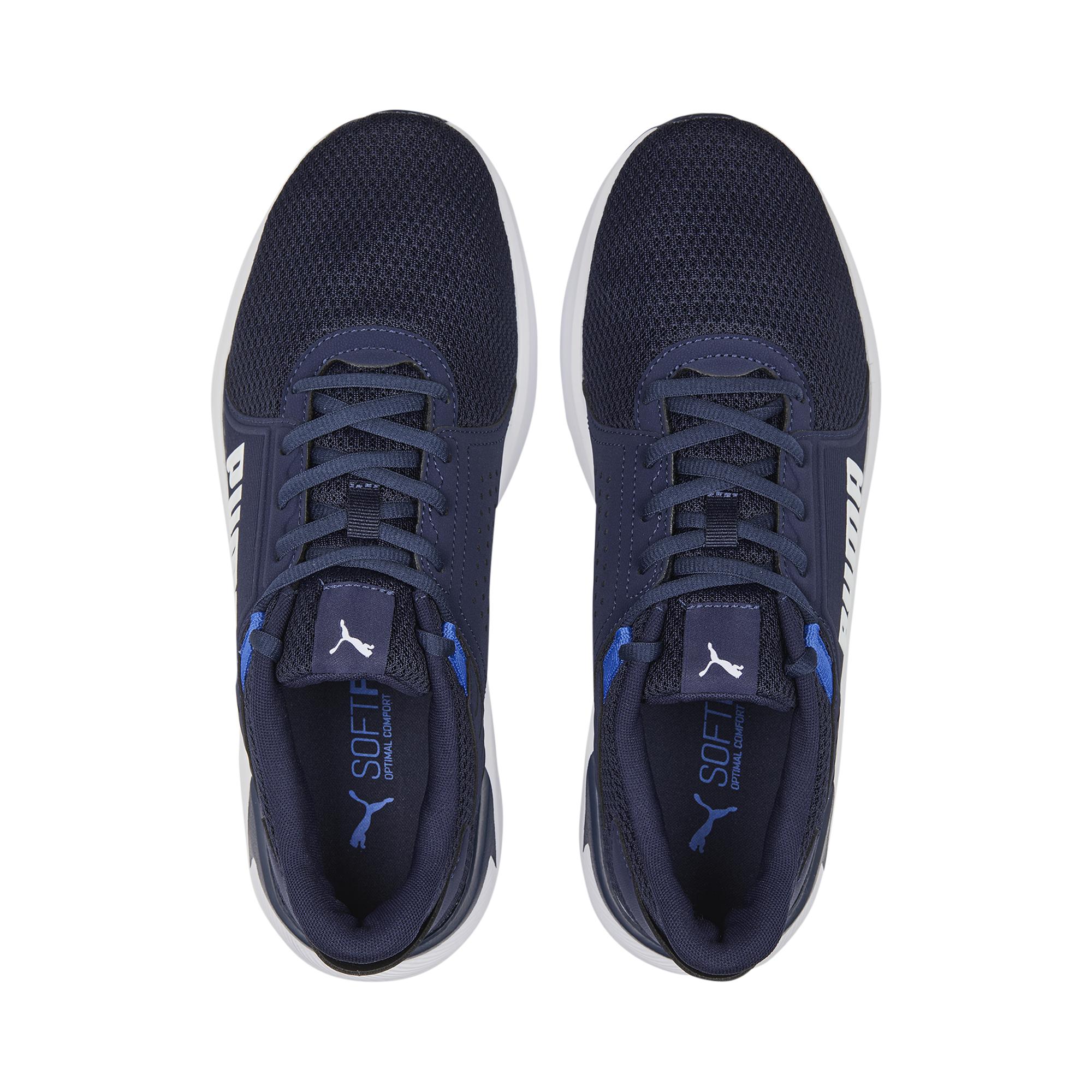 Scarpe sportive blu da uomo con logo laterale e dettagli azzurri Puma FTR Connect - Image 5