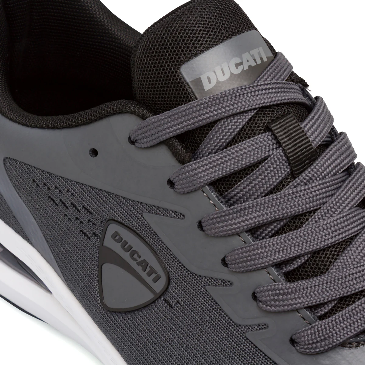 Scarpe sportive da uomo Ducati grigie con suola ammortizzata - Image 4