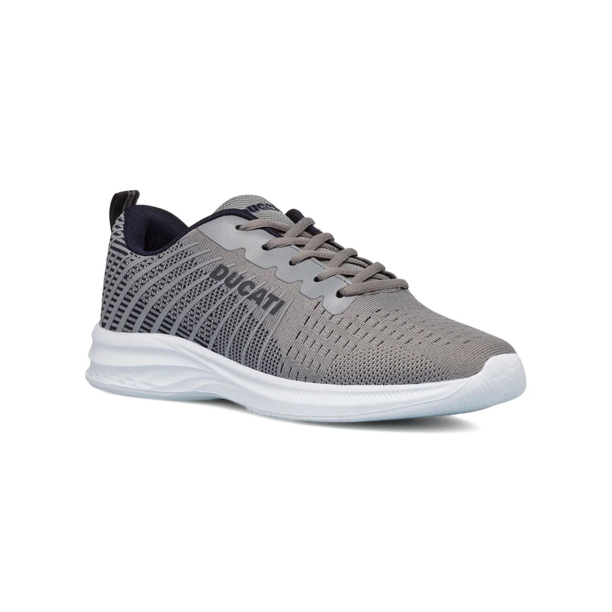 Scarpe sportive grigie da uomo con logo laterale Ducati Radio - Image 2