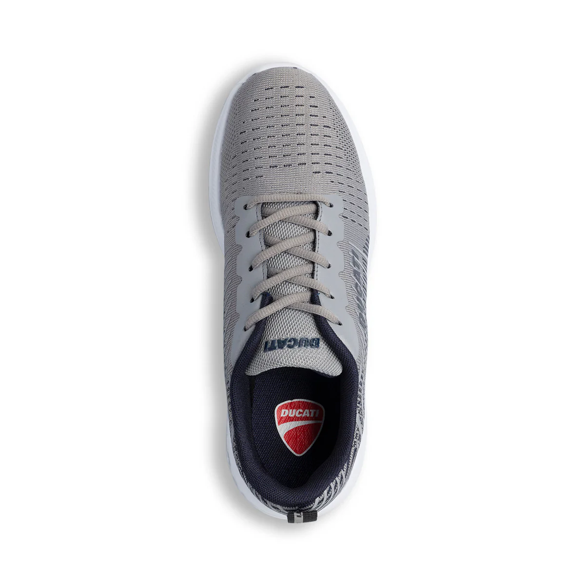 Scarpe sportive grigie da uomo con logo laterale Ducati Radio - Image 5
