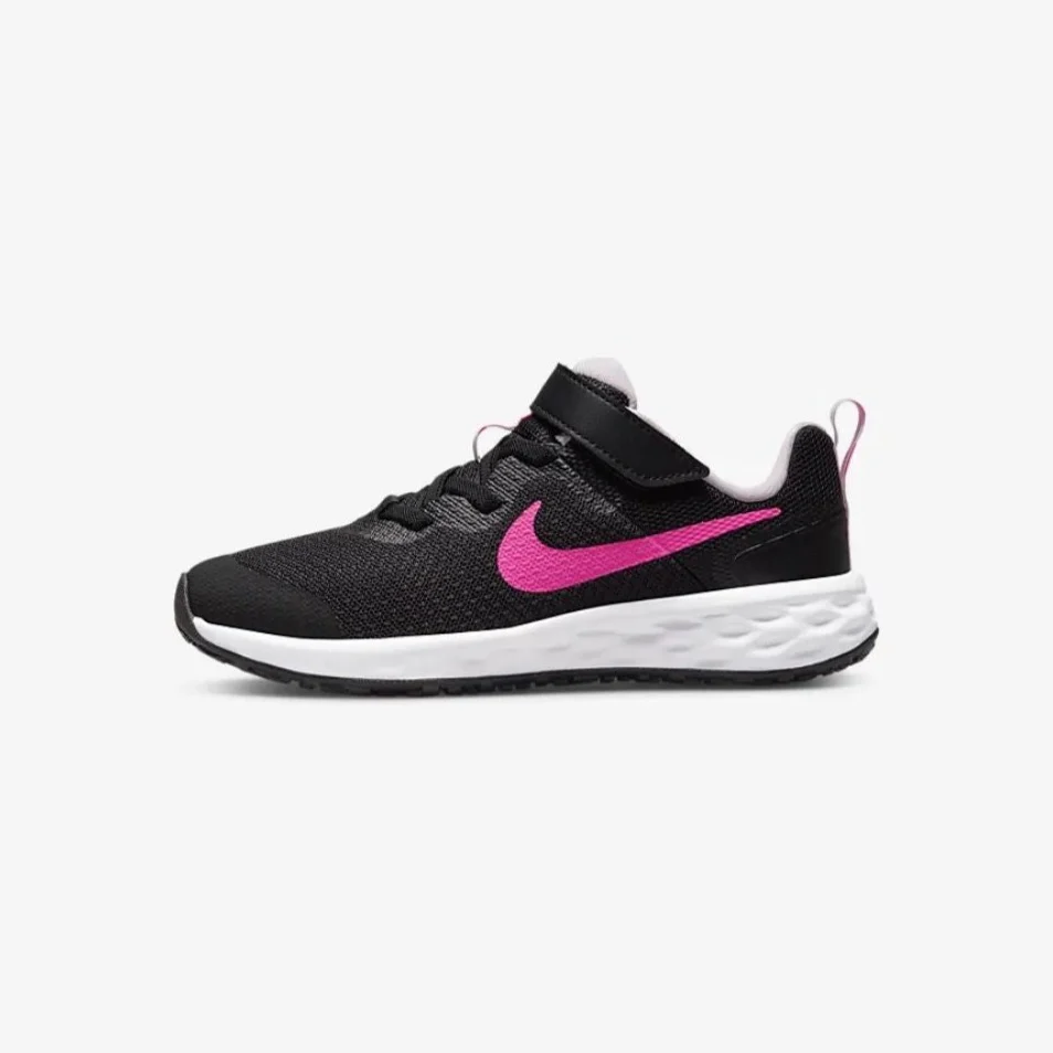 Scarpe sportive nere da bambina Nike Revolution 6 PSV