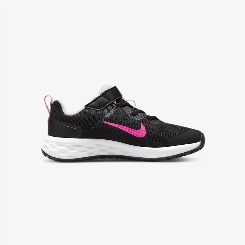 Scarpe sportive nere da bambina Nike Revolution 6 PSV - Image 2