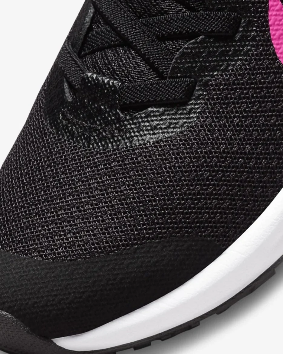 Scarpe sportive nere da bambina Nike Revolution 6 PSV - Image 7