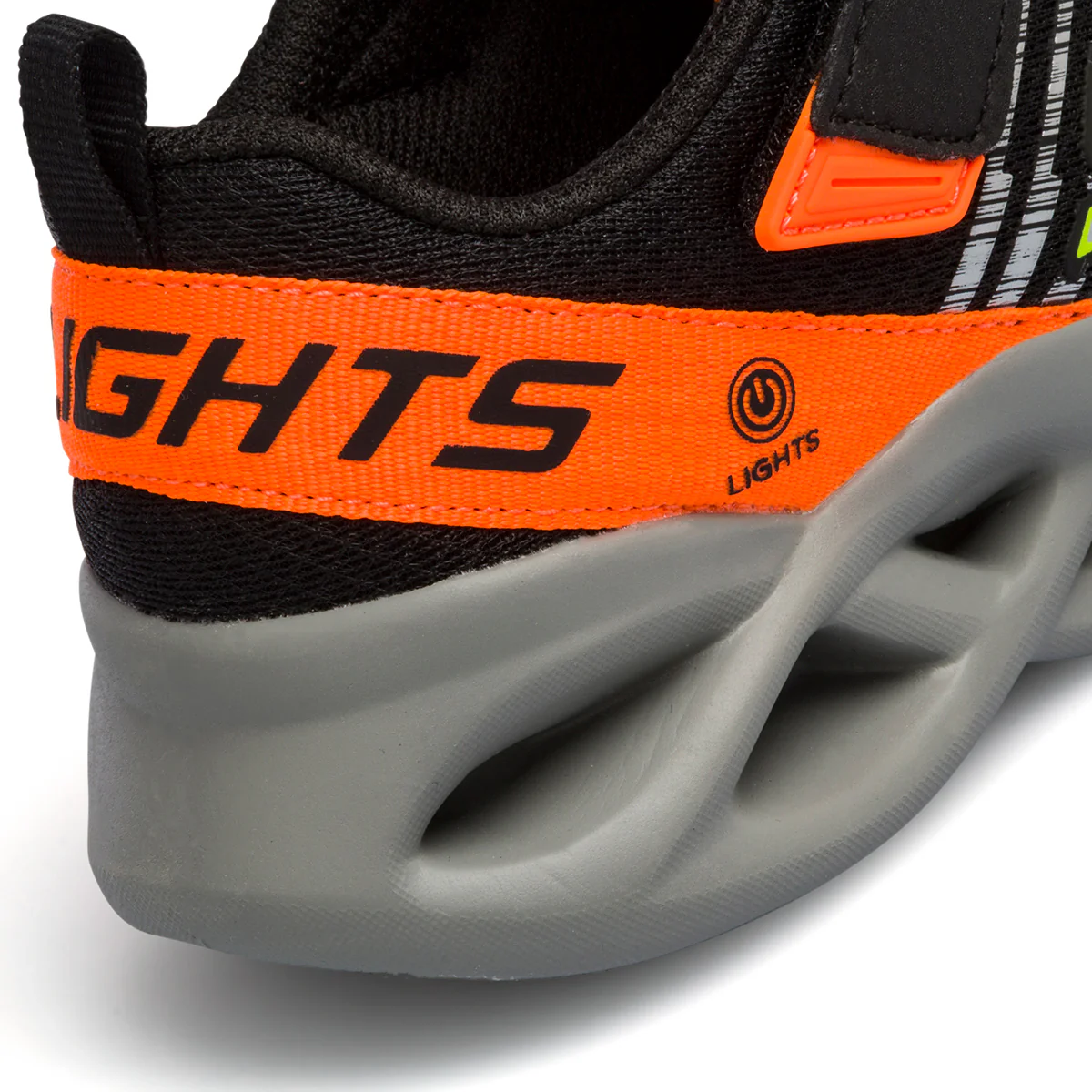 Scarpe sportive nere da bambino con luci nella suola Skechers S-Lights Twisty Brights - Image 8