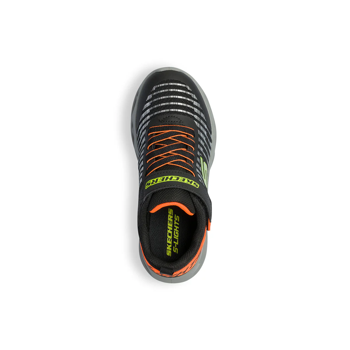 Scarpe sportive nere da bambino con luci nella suola Skechers S-Lights Twisty Brights - Image 9