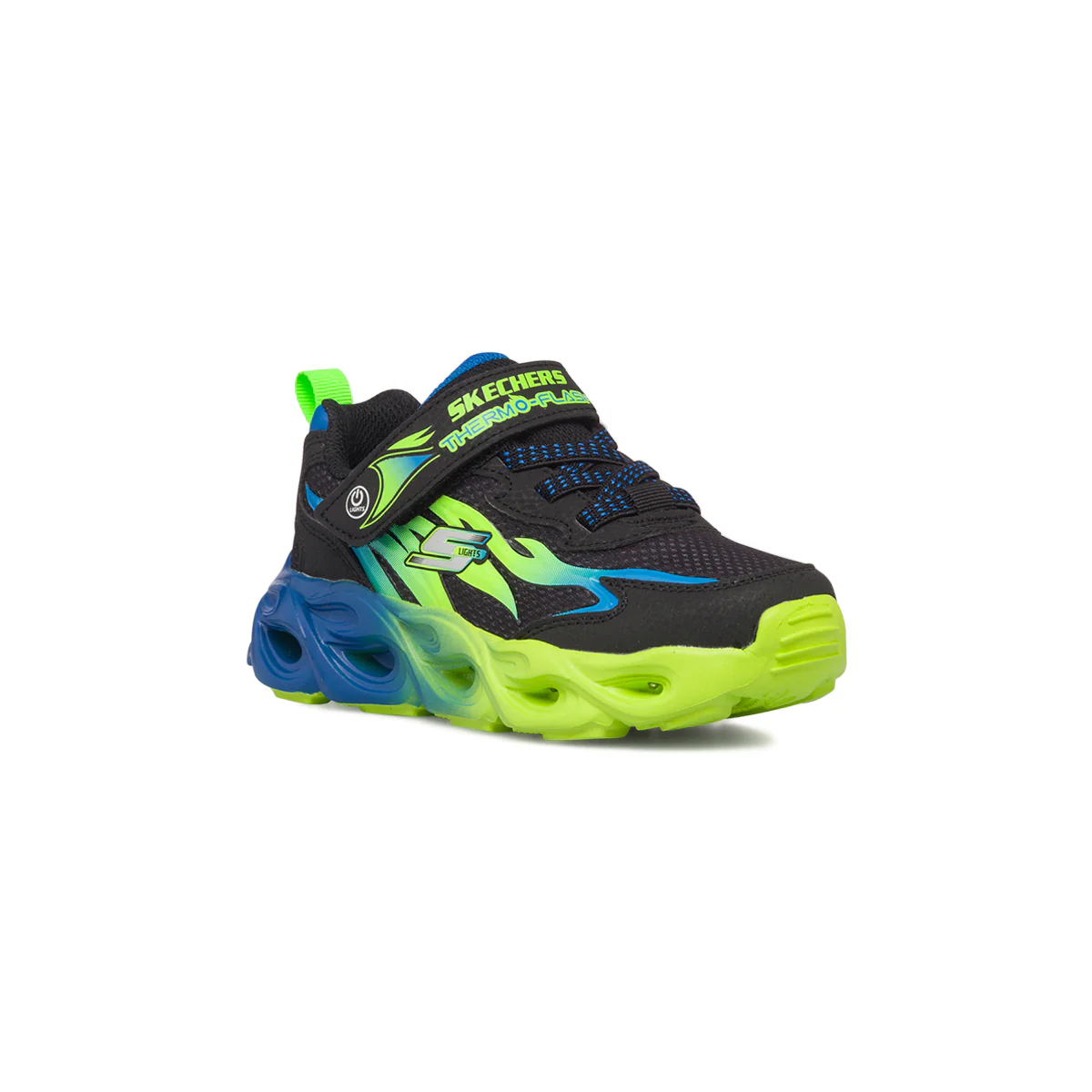 Scarpe sportive nere da bambino con luci Skechers S-Lights: Thermo Flash - Heat-Flux - Image 2
