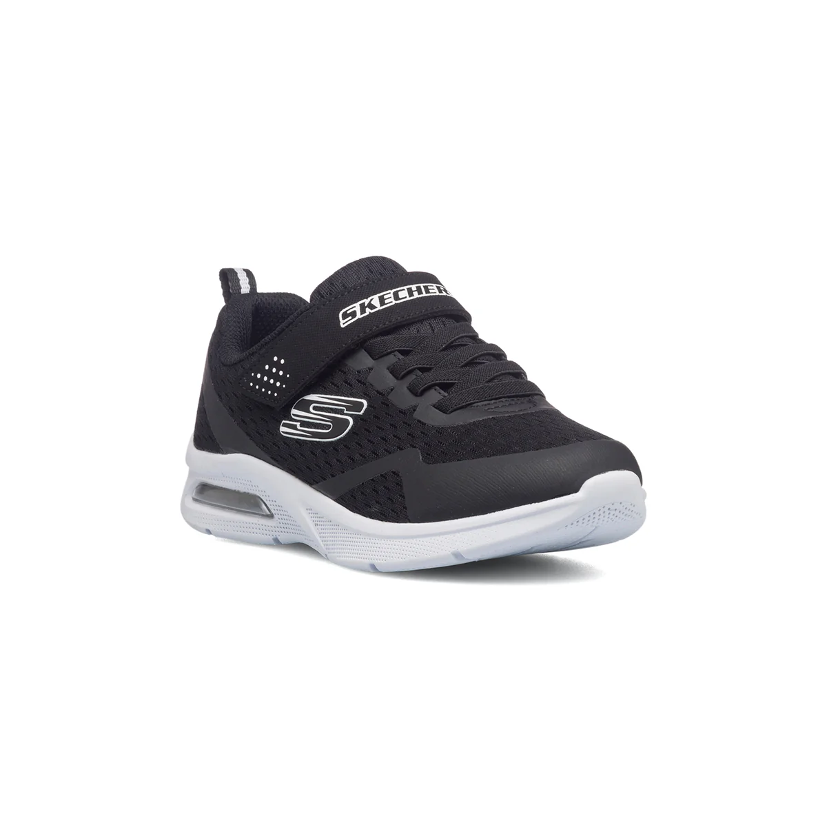 Scarpe sportive nere da bambino con suola ad aria Skechers Microspec Max - Image 2