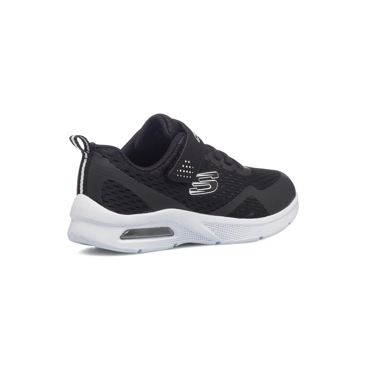Scarpe sportive nere da bambino con suola ad aria Skechers Microspec Max - Image 3