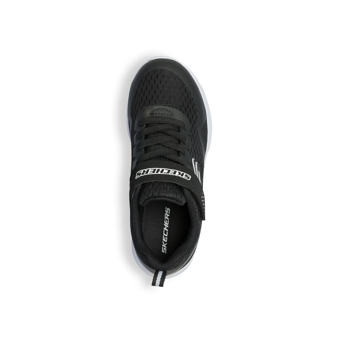 Scarpe sportive nere da bambino con suola ad aria Skechers Microspec Max - Image 8