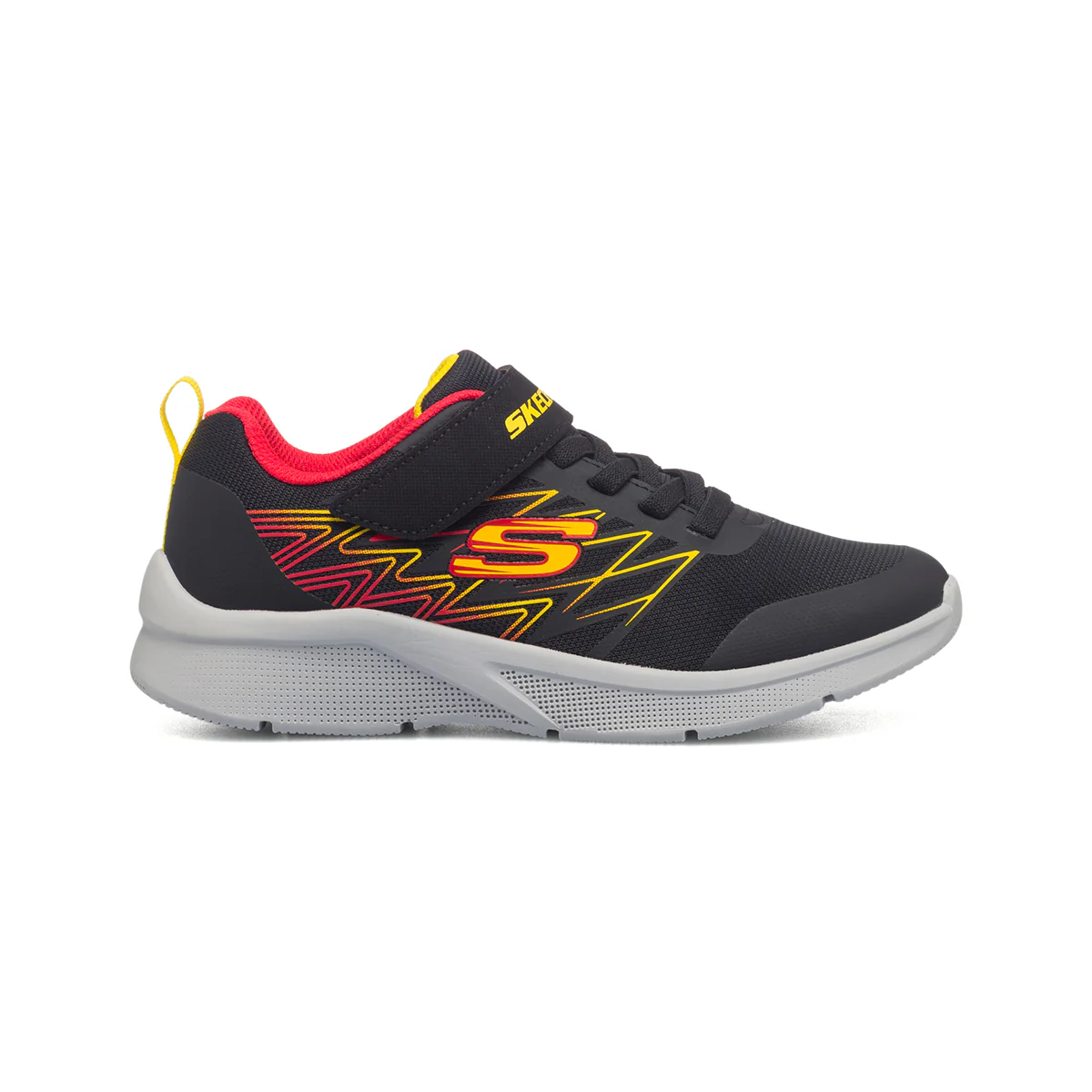 Scarpe sportive nere da bambino Skechers Microspec