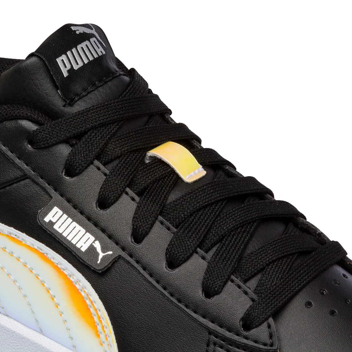 Scarpe sportive nere da ragazza con striscia effetto laminato Puma Jada Holo Jr - Image 6