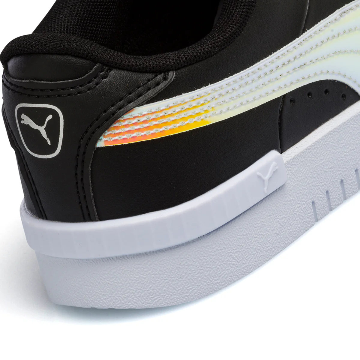 Scarpe sportive nere da ragazza con striscia effetto laminato Puma Jada Holo Jr - Image 7