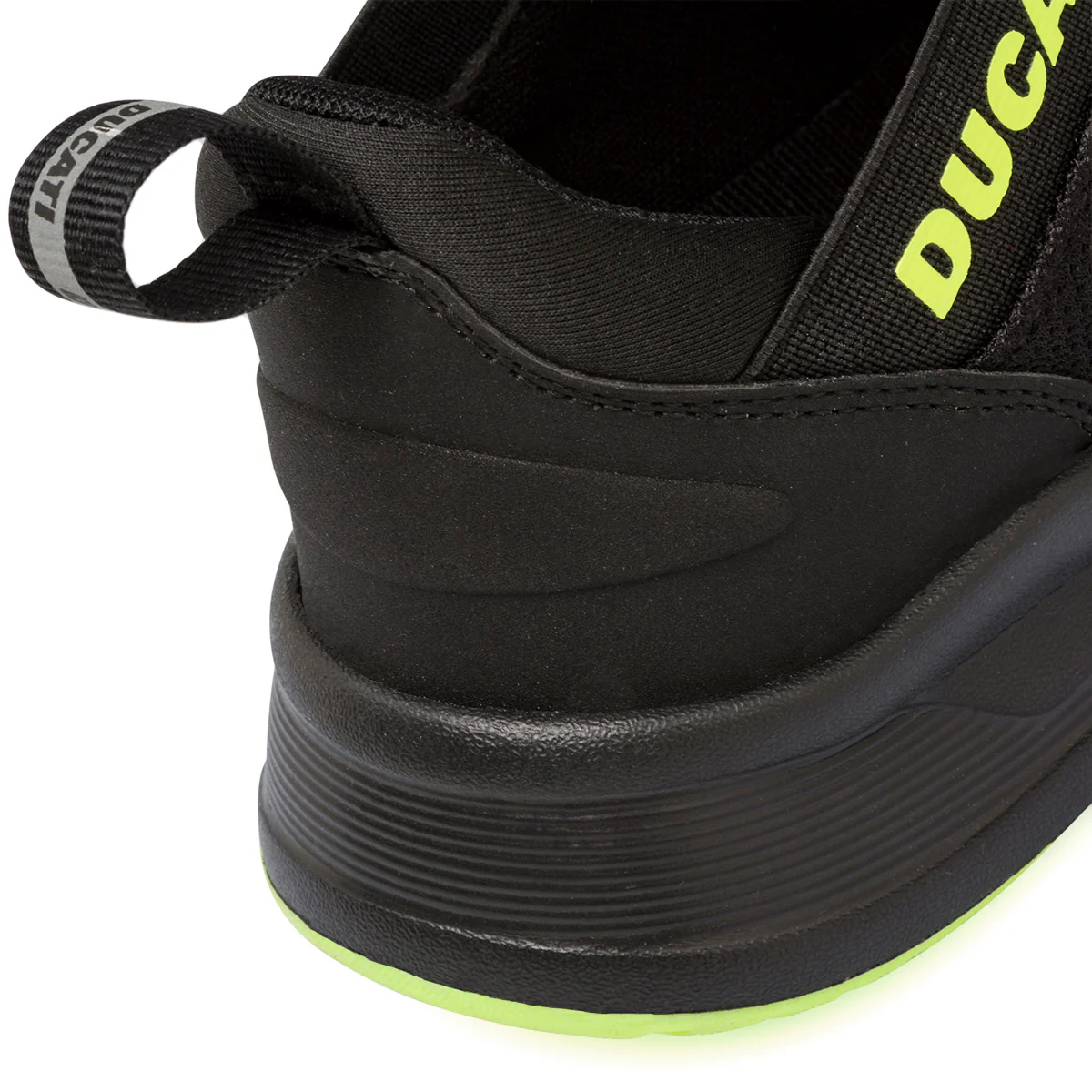 Scarpe sportive nere da ragazzo con dettagli giallo fluo Ducati Foresto K - Image 7