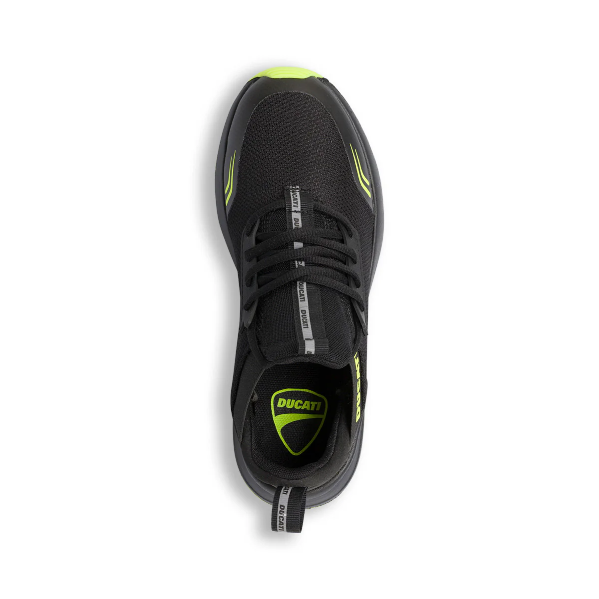Scarpe sportive nere da ragazzo con dettagli giallo fluo Ducati Foresto K - Image 8