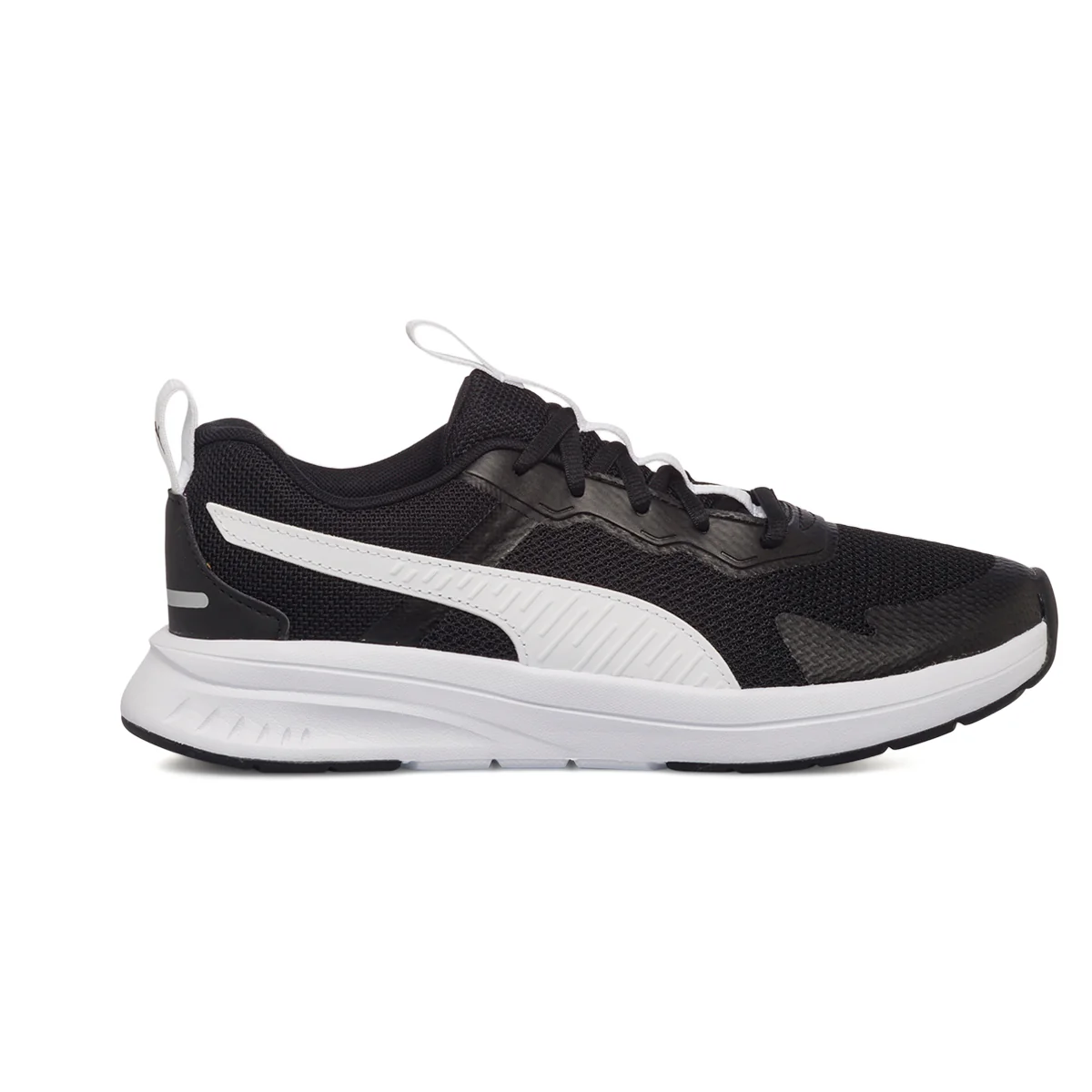 Scarpe sportive nere da ragazzo Puma Evolve Run Mesh Jr