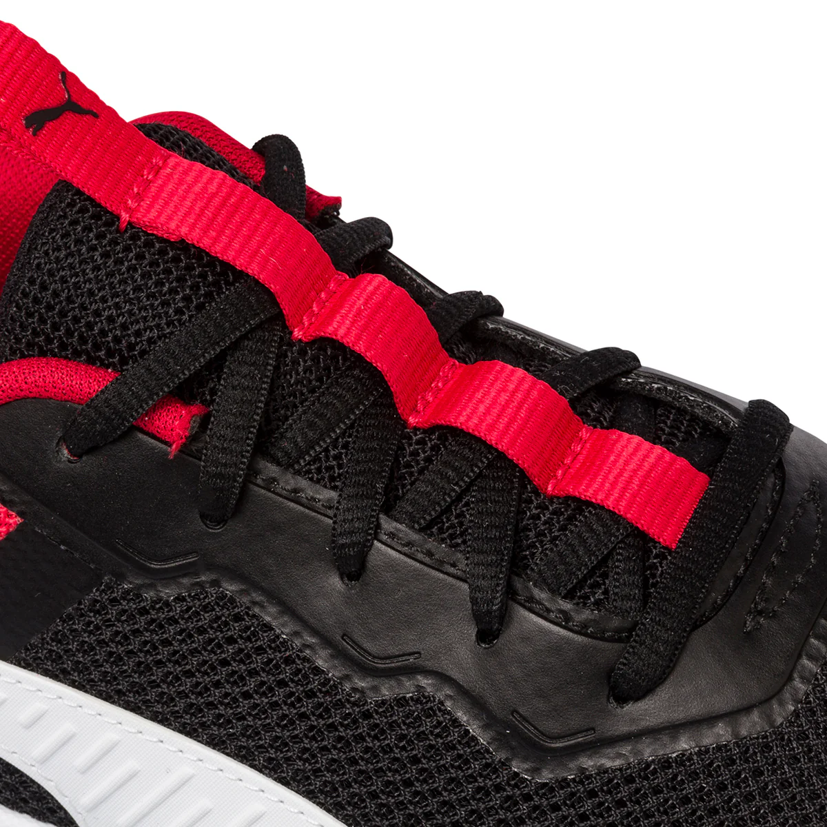 Scarpe sportive nere e rosse da ragazzo Puma Evolve Run Mesh Jr - Image 6