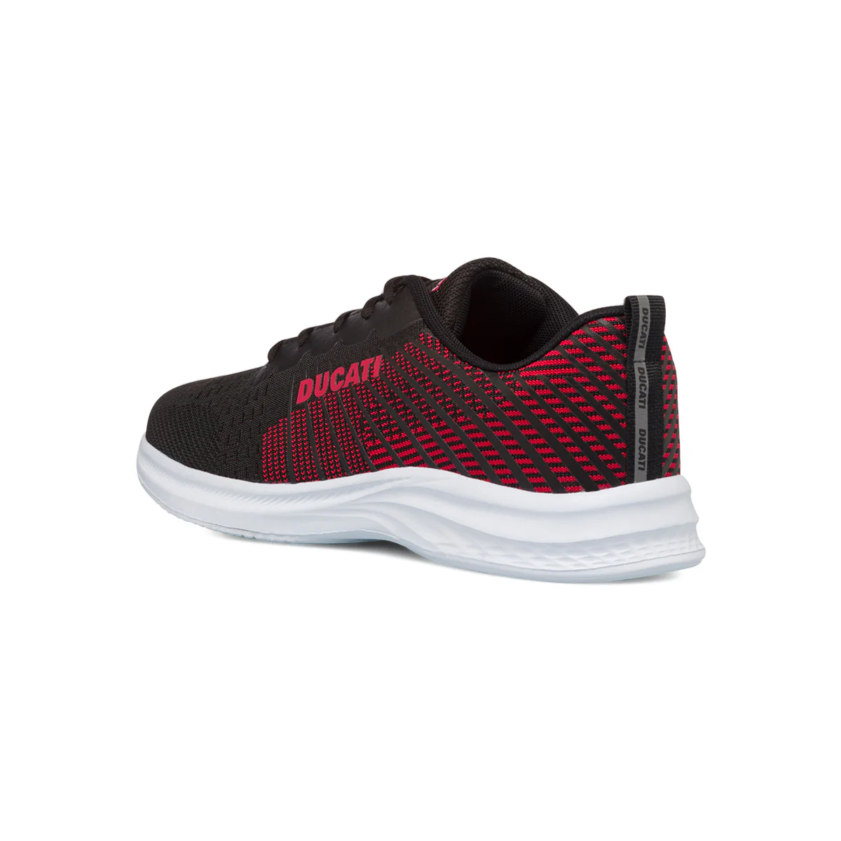 Sneakers nere e rosse da uomo con logo laterale Ducati Radio - Image 3