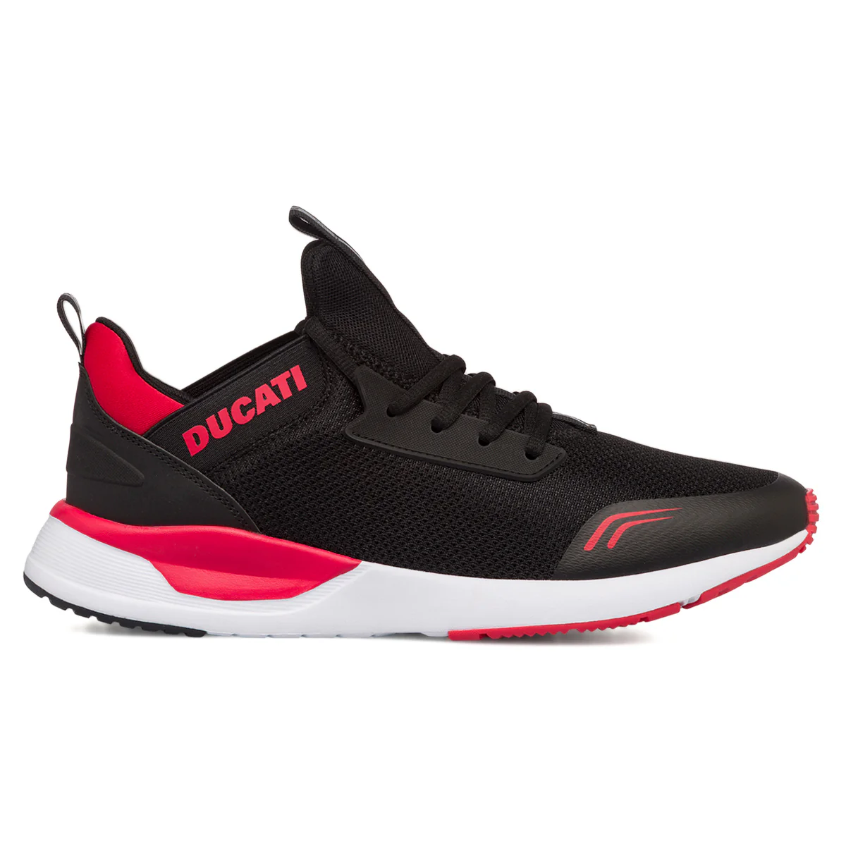 Scarpe sportive nere e rosse da uomo Ducati Foresto
