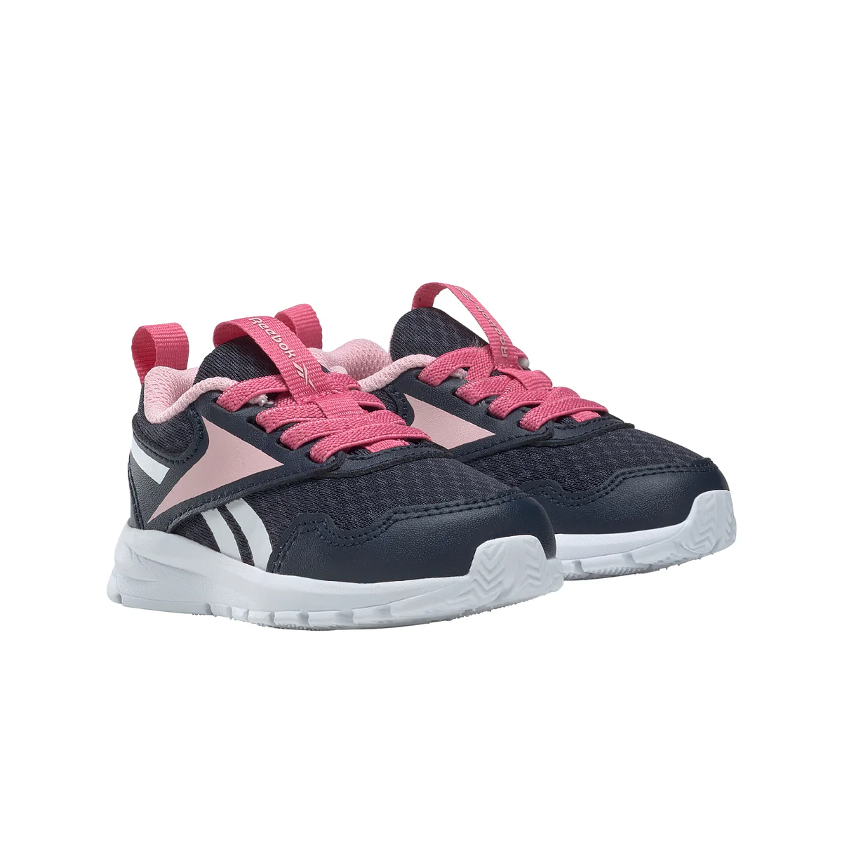 Scarpe sportive primi passi blu da bambina con dettagli rosa Reebok XT Sprinter 2 - Image 2