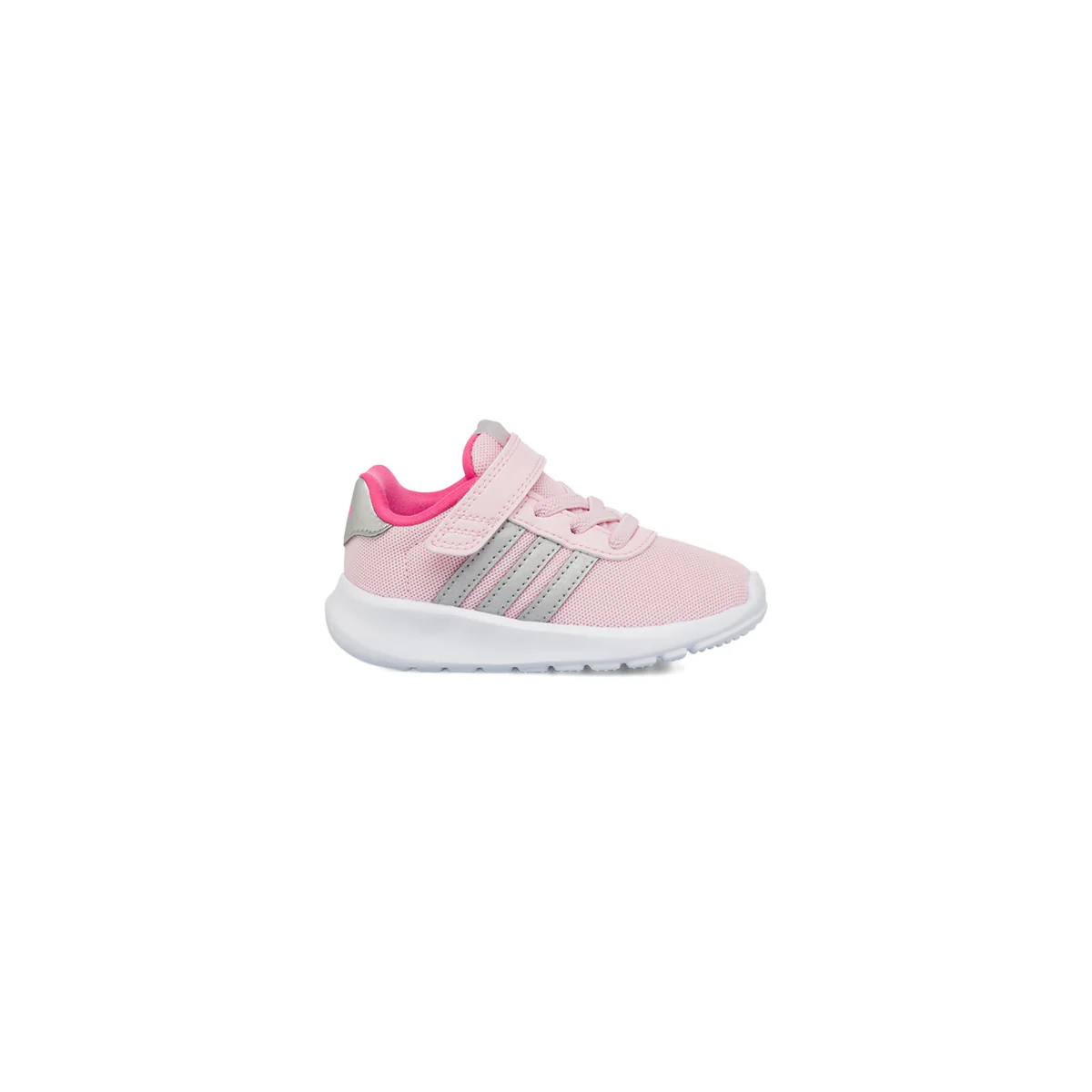 Scarpe sportive primi passi rosa e grigie da bambina adidas Lite Racer 3.0
