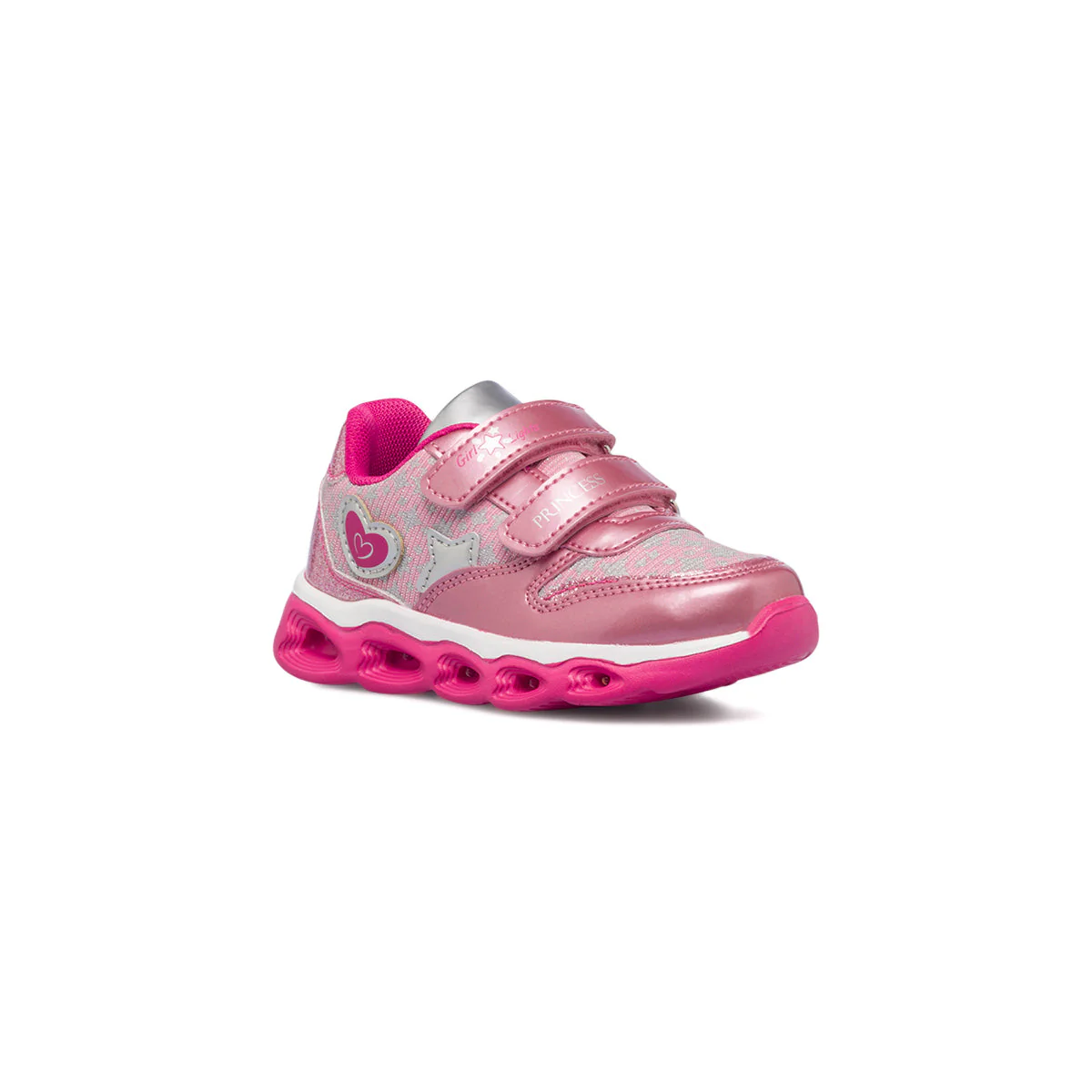 Scarpe sportive rosa da bambina con luci nella suola Chicco Carissa - Image 2