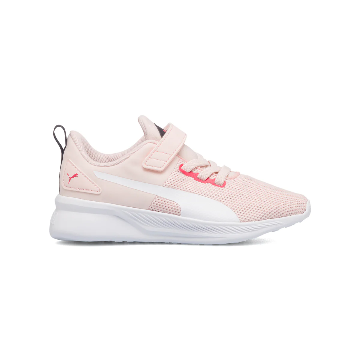 Scarpe sportive rosa da bambina con striscia laterale Puma Flyer Runner V PS