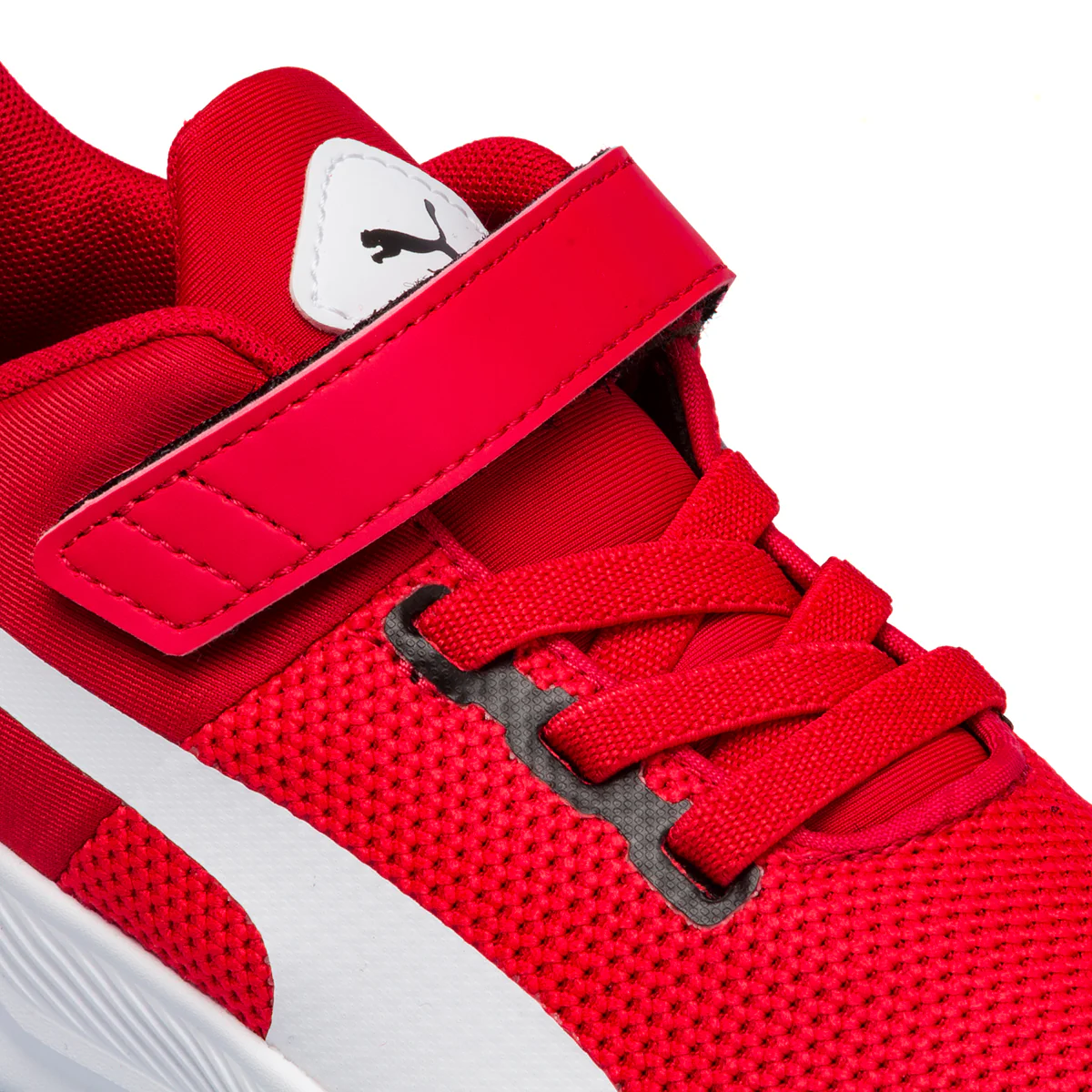 Scarpe sportive rosse da bambino con striscia laterale Puma Flyer Runner V PS - Image 6