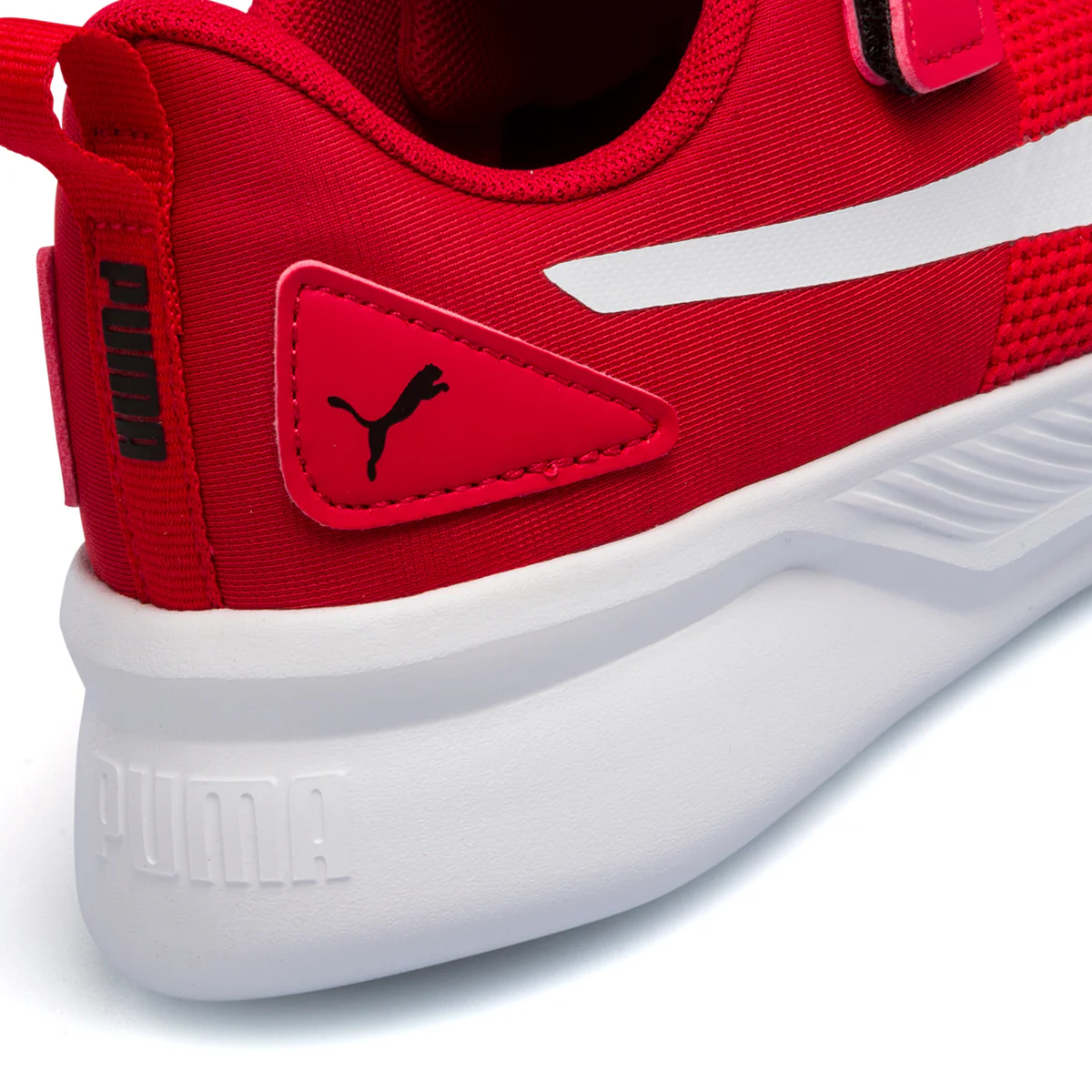 Scarpe sportive rosse da bambino con striscia laterale Puma Flyer Runner V PS - Image 7