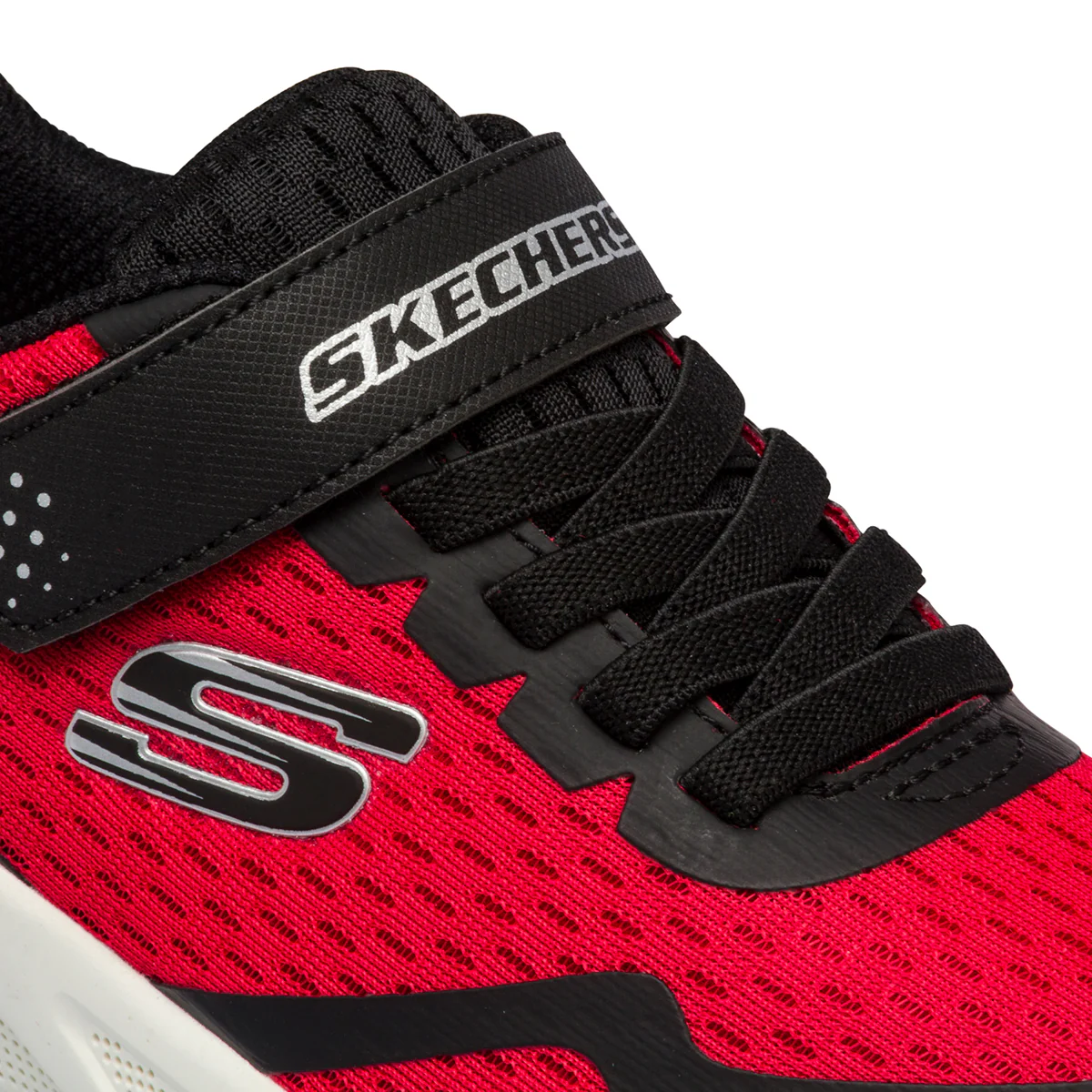 Scarpe sportive rosse da bambino con suola ad aria Skechers Microspec Max - Image 6