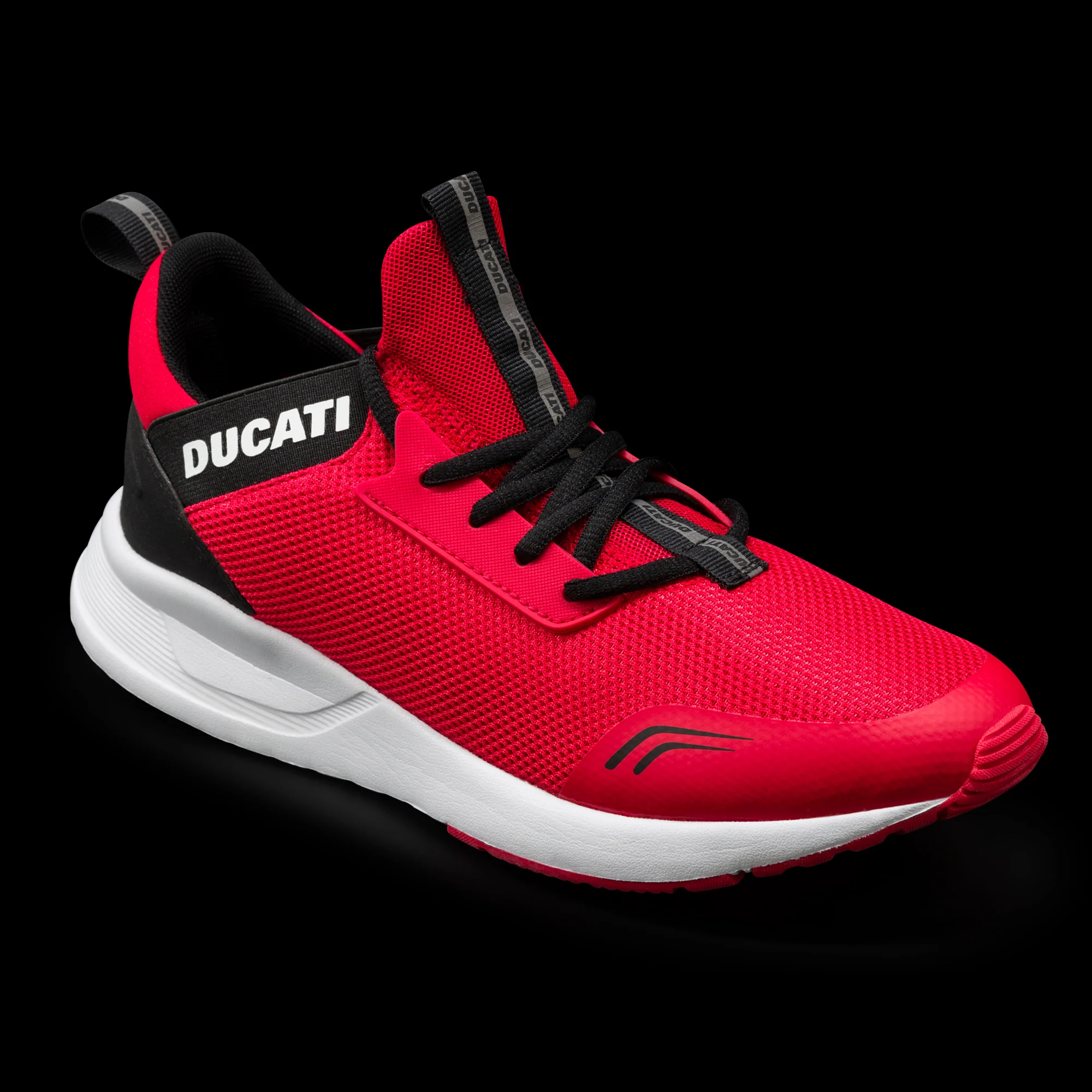 Scarpe sportive rosse da uomo con logo laterale Ducati Foresto