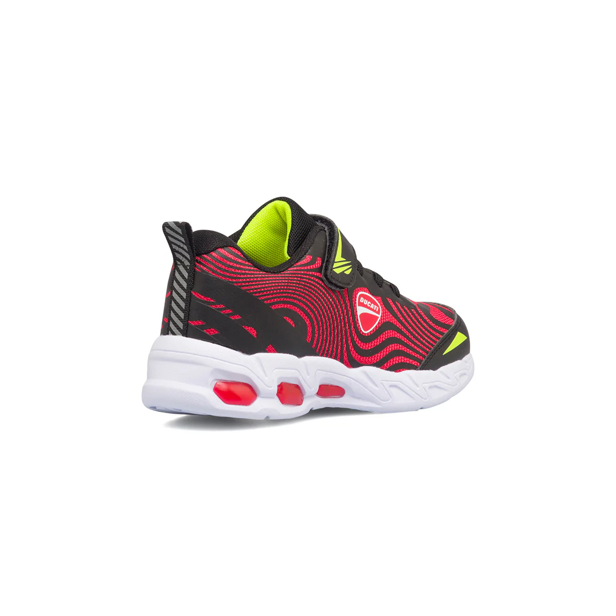 Scarpe sportive rosse e nere da bambino con logo laterale Ducati Bartolomeo 3 PS - Image 3