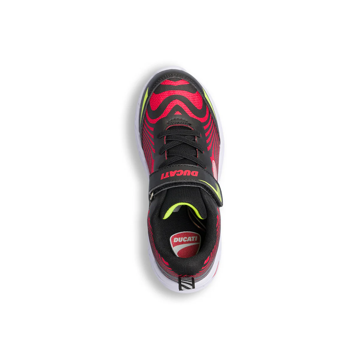 Scarpe sportive rosse e nere da bambino con logo laterale Ducati Bartolomeo 3 PS - Image 5