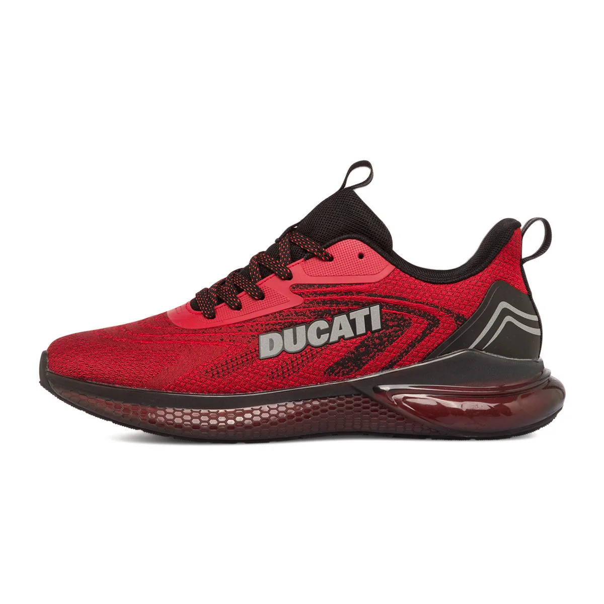 Scarpe sportive rosse e nere da uomo Ducati Road Runner - Image 4