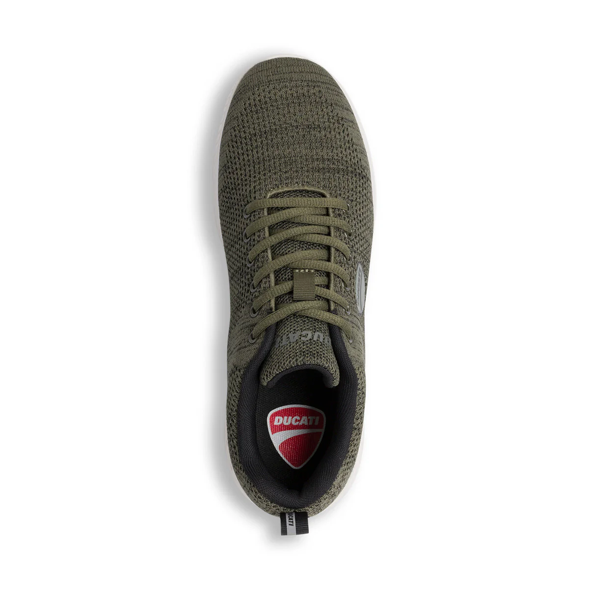 Scarpe sportive verde militare da uomo con logo laterale Ducati Levante 3 - Image 5
