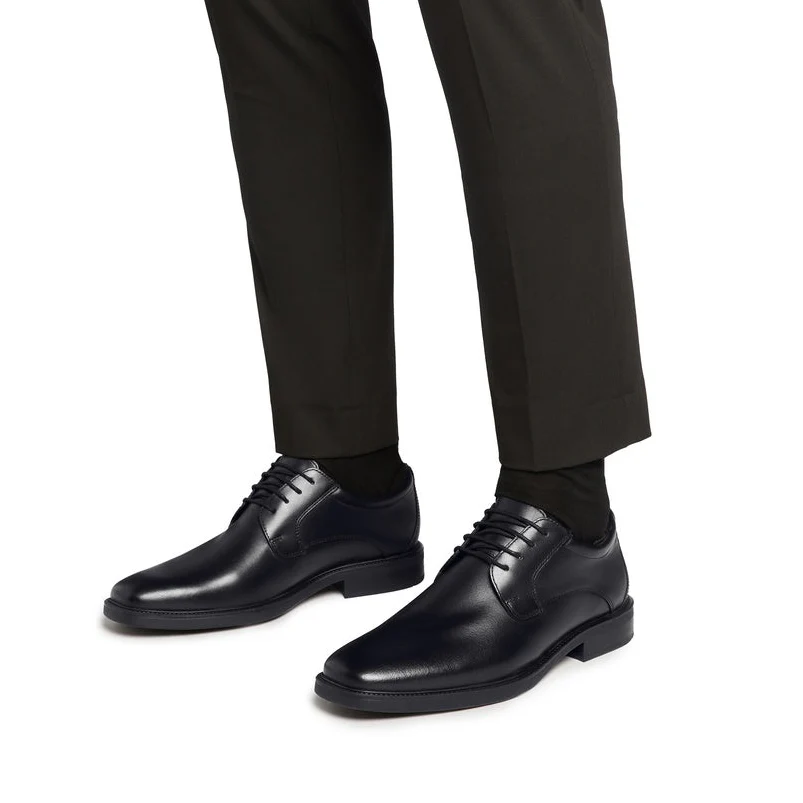 Scarpe stringate Nere da Uomo con suola traspirante Geox - Image 2