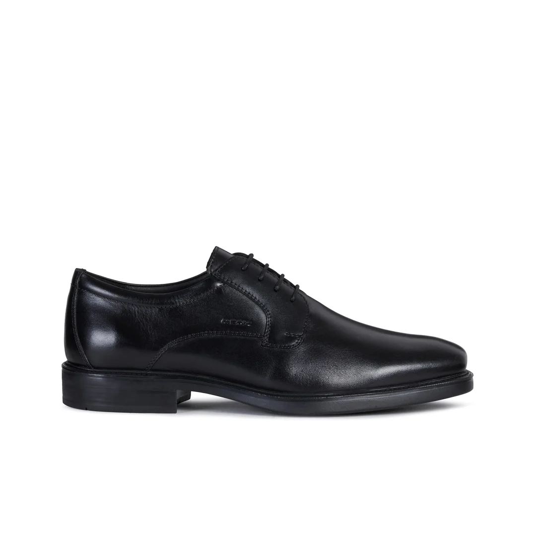 Scarpe stringate Nere da Uomo con suola traspirante Geox - Image 3
